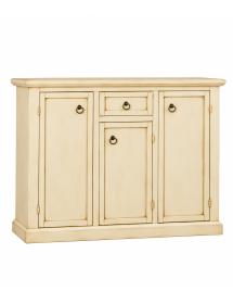 Credenza Madia Classica Avorio Anticato in Legno 3 Porte L.120