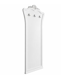 ATTACAPANNI DA INGRESSO CLASSICO IN LEGNO LACCATO BIANCO L.96 P.6 H.207
