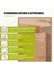 Madia Credenza Arte Povera Noce 3 Porte e 1 Cassetto con Decori Oro | L120 P39 H85 cm