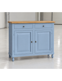 CREDENZA CARTA DA ZUCCHERO SHABBY 2 PORTE 2 CASSETTI 104x43x98