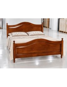Letto matrimoniale classico in legno tinta noce 175 H 112 P 212 (6126)