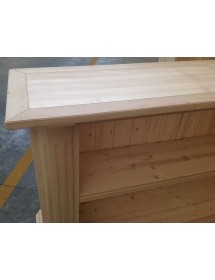 MOBILI 2G - LIBRERIA A GIORNO INTAGLIATA GREZZO L.177 P.40 H.101