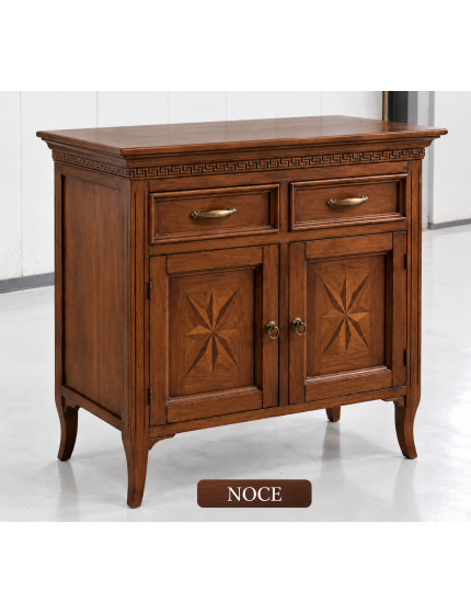 MADIA CREDENZA CLASSICA IN LEGNO 2 PORTE 2 CASSETTI 88x47x91