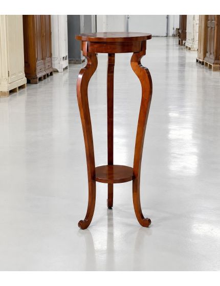 PORTA VASO IN LEGNO TINTA NOCE MISURA  D.38 H.95