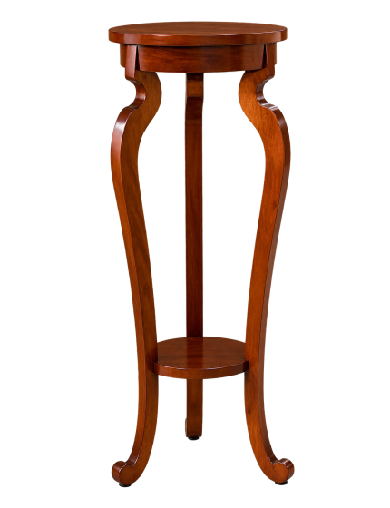 PORTA VASO IN LEGNO TINTA NOCE MISURA  D.38 H.95