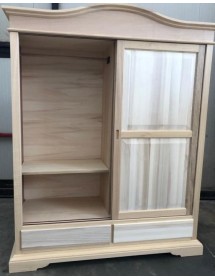 MOBILI 2G -  ARMADIO 2 ANTE SCORREVOLI 2 CASSETTI GREZZO  L.180 P.67 H.225