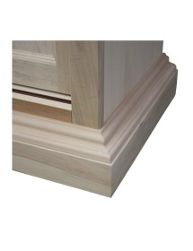 Armadio 2 Ante Scorrevoli Arte Povera Avorio in Legno - 128x50x200 cm