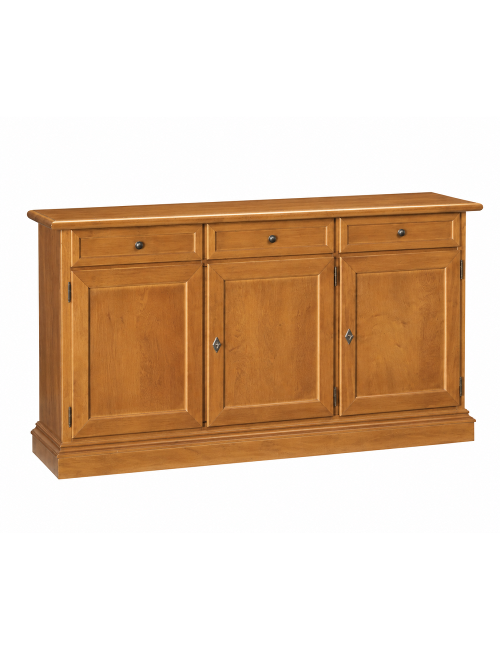 Madia Credenza in Legno 3 Porte Colore Rovere | 156x42x85 cm