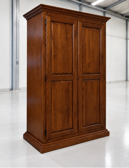 Armadio dispensa 2 porte arte povera legno tinta noce 135X70X210