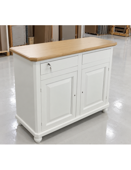 Cristalliera 2 Ante Napoletana Bicolore Arte Povera In Legno 104 x 43 h.208