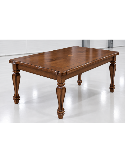 Tavolo classico sagomato allungabile rettangolare bassano 160X100x80