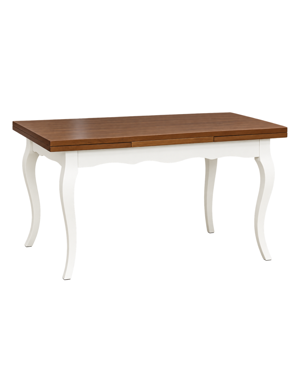Tavolo classico allungabile legno ondulato bicolore 100x70 120x80 140x80 160x85
