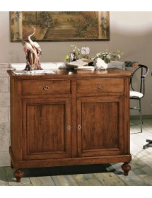 MOBILI 2G -  CREDENZA GREZZA 2 ANTE 2 CASSETTI L.116 P.49 H.98