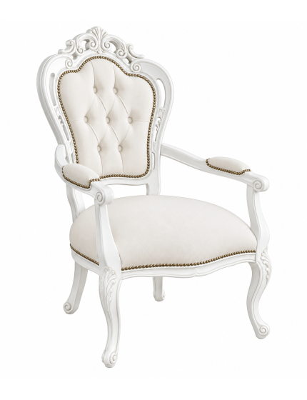 Capotavola shabby legno avorio anticato capitoneè  ecopelle bianca 60x55x110