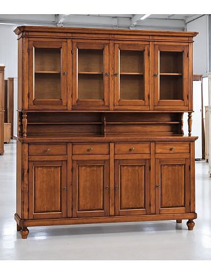 Cristalliera 4 ante napoletana legno massello finitura elite 196 p.43 h.205