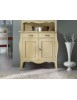 MOBILI 2G - CREDENZA IN LEGNO BOMBATA GREZZA 2 ANTE 2 CASSETTI