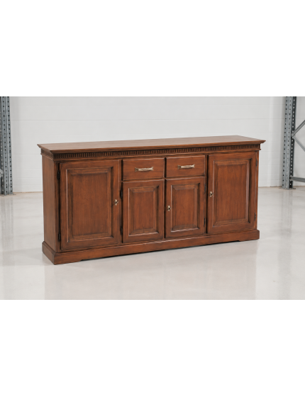 Madia credenza classica 4 porte legno tinta noce 200X47X96