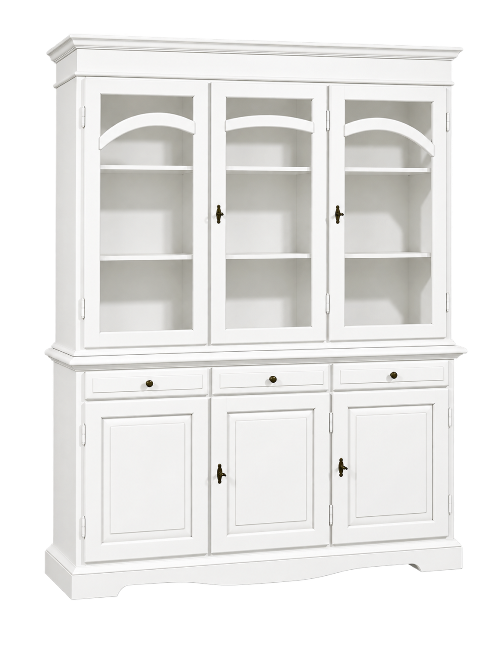 Cristalliera Classica 3 Porte in Legno Vari Colori | 156x42x205 cm