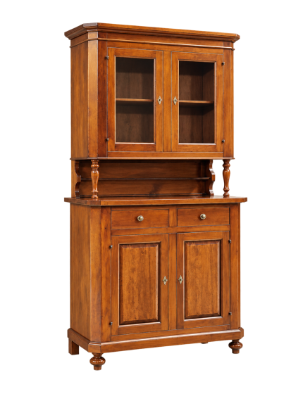 Cristalliera 2 ante napoletana legno massello finitura elite 104 x ...