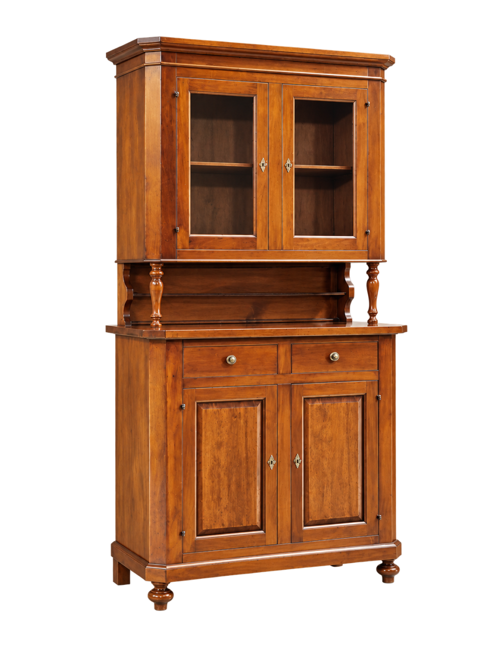 Cristalliera 2 ante napoletana legno massello finitura elite 104 x ...