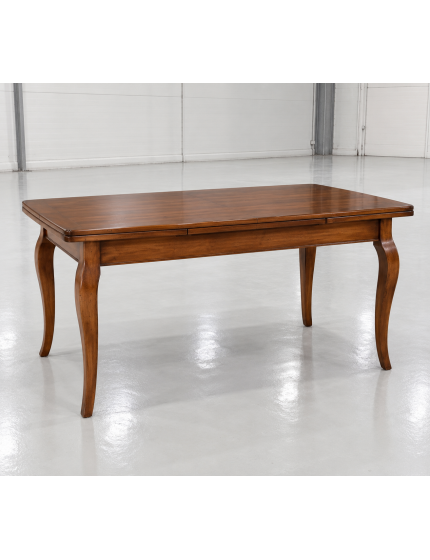Tavolo classico allungabile legno noce bassano 100x70 120x80 140x80 160x85