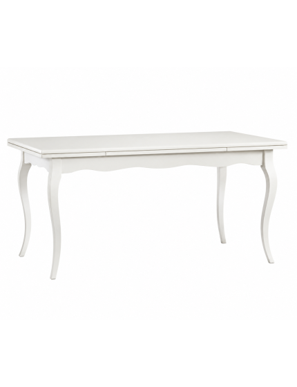 Tavolo classico allungabile legno bianco 100x70 120x80 140x80 160x85