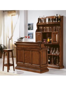 MOBILE BAR PORTA BOTTIGLIE GREZZO L.126 P.33 H.199 (1224)