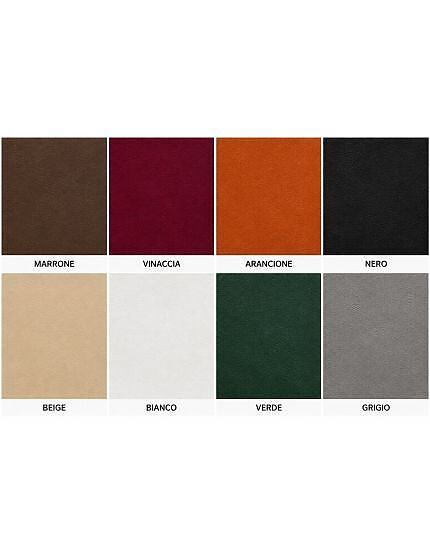 Sedia Classica Legno Bianco Ecopelle Vinaccia Imbottita