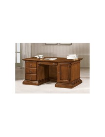 MOBILI 2G - SCRITTOIO IN LEGNO 4 CASSETTI 1 PORTA L.170 P.80 H.78