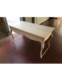 MOBILI 2G -  SCRITTOIO 3 CASSETTI SAGOMATO GREZZO L.130 P.75 H.80