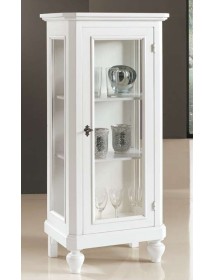 MOBILI 2G - VETRINA 1 ANTA IN LEGNO L.60 P.40 H.131