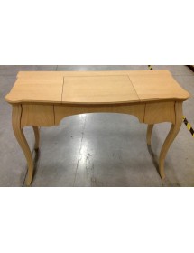 MOBILI 2G - TOELETTA IN LEGNO 2 CASSETTI GREZZO L.120 P.50 H.80 (059) vista frontale