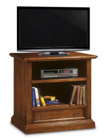 MOBILI 2G - PORTA TV IN LEGNO 1 CASSETTO GREZZO L.85 P.47 H.79