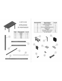 MOBILI 2G - TAVOLO MODERNO GRIGIO CEMENTO ALLUNGABILE 160X90 VISTA SCHEDA TECNICA
