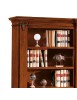 MOBILI 2G - LIBRERIA 3 VANI A GIORNO 2 PORTE LEGNO MASSELLO L.145 P.50 H.202 (407) vista frontale