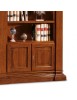 MOBILI 2G - LIBRERIA 3 VANI A GIORNO 2 PORTE LEGNO MASSELLO L.145 P.50 H.202 (407) vista frontale