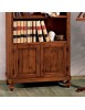 MOBILI 2G - LIBRERIA 3 VANI A GIORNO 2 PORTE LEGNO MASSELLO L.100 P.40 H.194