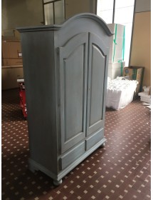 ARMADIO 2 PORTE LEGNO SHABBY CERATO AZZURRO 125X61X200
