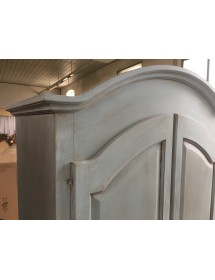 ARMADIO 2 PORTE LEGNO SHABBY CERATO AZZURRO 125X61X200