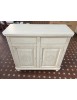 MOBILI 2G - CREDENZA NAPOLETANA LACCATO BIANCO INVECCHIATO CON DECORI