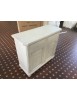MOBILI 2G - CREDENZA NAPOLETANA LACCATO BIANCO INVECCHIATO CON DECORI