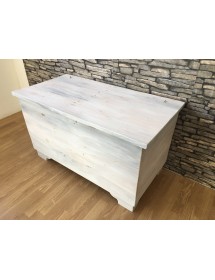 MOBILI 2G - CASSAPANCA IN LEGNO MASSELLO SPAZZOLATO  L.95 P.48,5 H.55