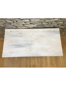 MOBILI 2G - CASSAPANCA IN LEGNO MASSELLO SPAZZOLATO  L.95 P.48,5 H.55