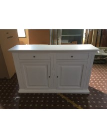 MOBILI 2G - CREDENZONE CLASSICO LEGNO SHABBY 2 PORTE 177x48x110 VISTA FRONTALE