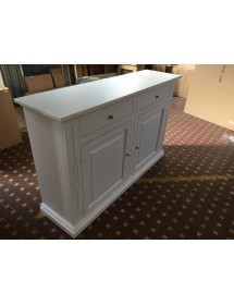MOBILI 2G - CREDENZONE CLASSICO LEGNO SHABBY 2 PORTE 177x48x110 VISTA LATERALE