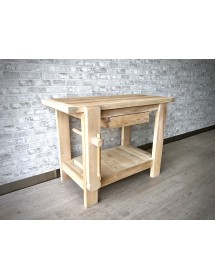 BANCO DA FALEGNAME IN LEGNO FRASSINO MASSELLO CON MORSA