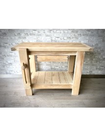 BANCO DA FALEGNAME IN LEGNO FRASSINO MASSELLO CON MORSA