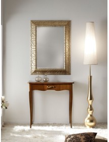 SPECCHIERA ORO CON VETRO MOLATO MISURE L.72 H.98