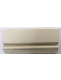 MOBILI 2G - CREDENZA CRISTALLIERA IN LEGNO 3 ANTE SHABBY CHIC MOD GOCCIA AVORIO ANTICATO