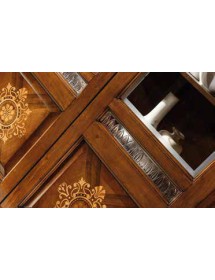VETRINA ARTE POVERA SOGGIORNO IN LEGNO L.157 x P.49 H.213